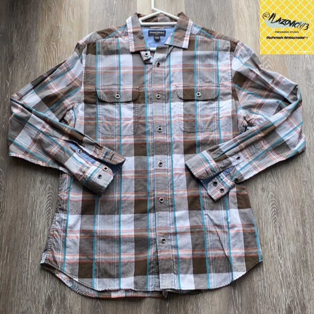Banana Republic Plaid Button Down